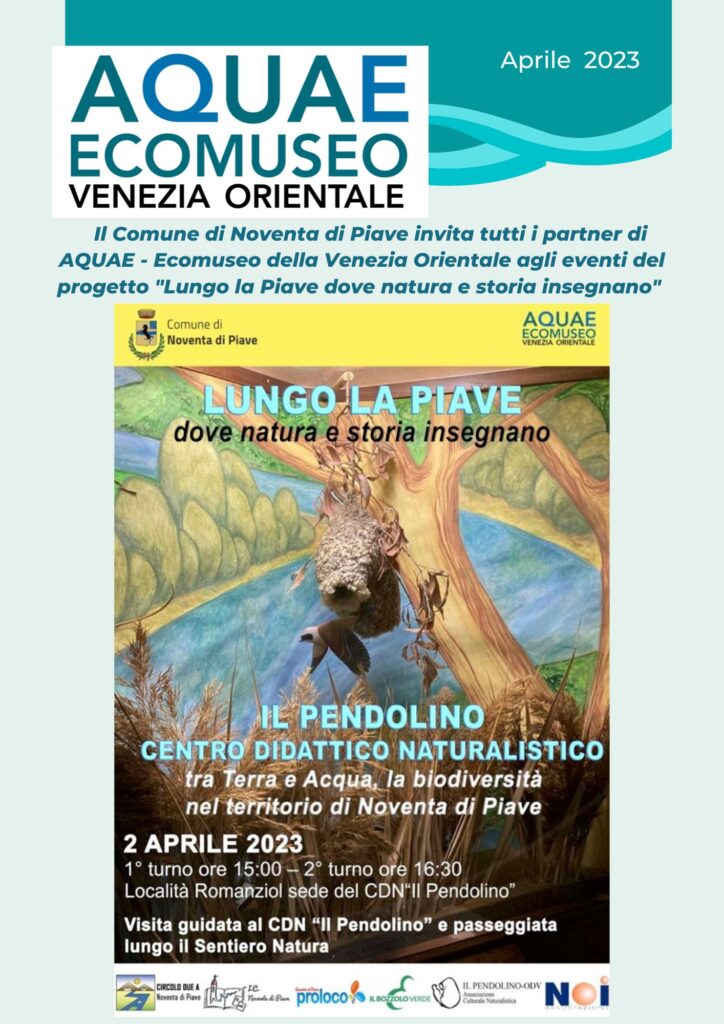 Progetto “Lungo la Piave” dove natura e storia insegnano – IL PENDOLINO centro didattico naturalistico