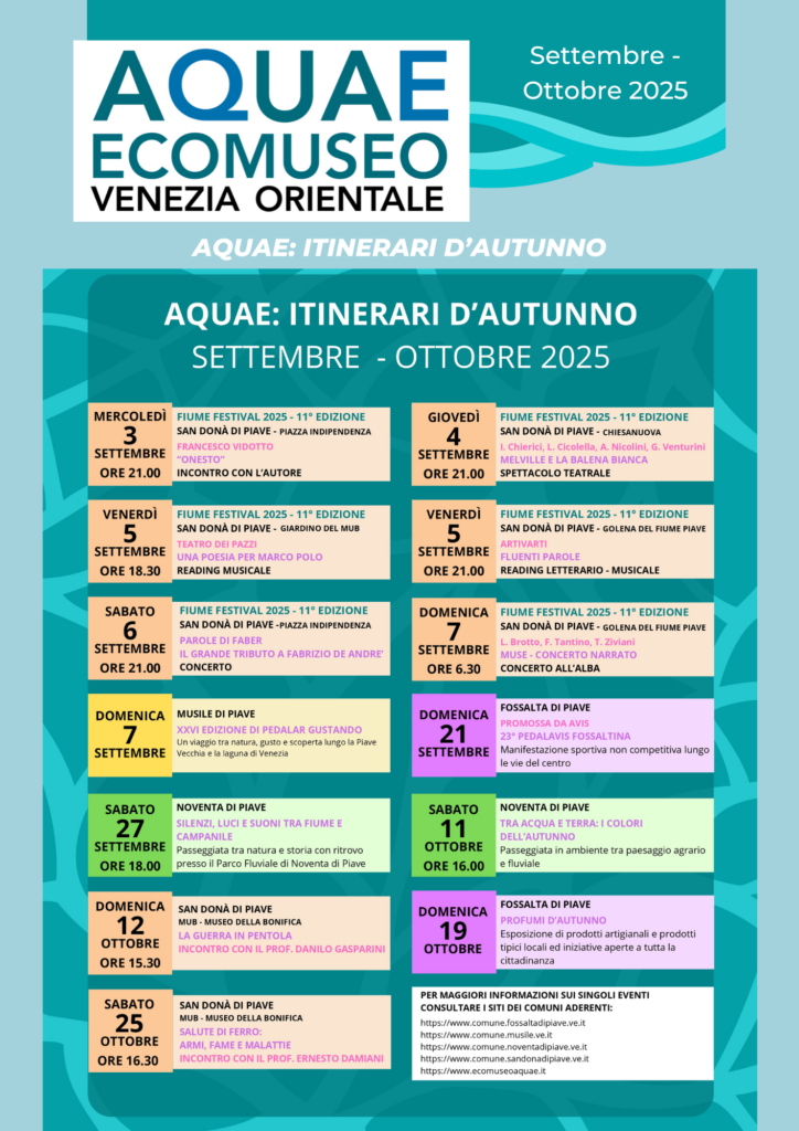Aquae: Itinerari d’Autunno                   Settembre – Ottobre 2025